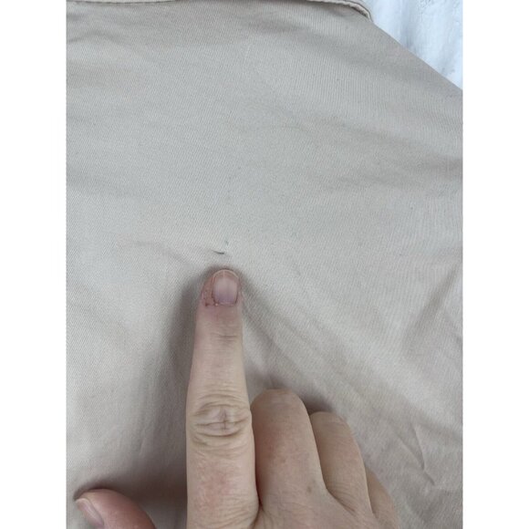 Everlane Jumpsuit Size 0 Attached Belt Beige Long Sleeve - Picture 10 of 13